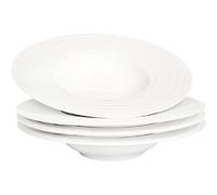 Lot de 4 bols à pâtes en porcelaine 28,8?cm