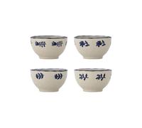 Lot de 4 bols en grès bleu Eimy