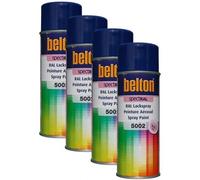 Kwasny Belton Spectral 324 074 Lot de 4 peintures en spray RAL 5002 Bleu outremer brillant 400 m