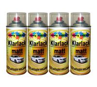 Lot de 4 bombes de vernis transparent mat 400 ml par bombe