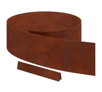 Lot de 4 bordures de pelouse en acier inoxydable résistant aux intempéries | Bordure de pelouse de jardin, bordure de parterre, délimitation de pelouse, métal aspect rouille, extérieur, décoratif