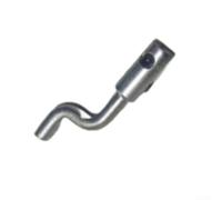 Lot de 4 borniers de câble d'accélérateur de type Z, compatibles avec tondeuse à gazon, tracteur, contrôle du frein moteur, connecteur Dogleg en métal argenté (B)