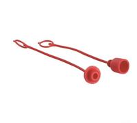 Lot de 4 bouchons anti-poussière hydrauliques en caoutchouc pour raccord rapide de tuyau - Machines agricoles Rouge 0,6 à 2,5 cm NPT (3/8)