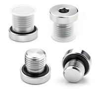 Lot de 4 bouchons de raccord de tuyau à tête hexagonale G1/2" avec joints | Acier au carbone, résistant à la corrosion, étanche, facile à installer, pour l'eau, l'air, le chauffage et l'industrie