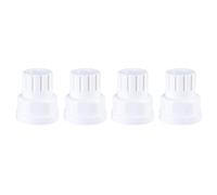 Lot de 4 bouchons de valves de rechange pour chauffage au sol - Commutateurs à volant - Pour radiateur
