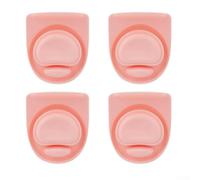 Lot de 4 bouchons en silicone pour bouteille Owala - Kit de joints de rechange sans BPA - Anti-fuite - Pour acier inoxydable de 538,6 à 1 134 g - Pour tasses en Tritan - Gris foncé (rose)