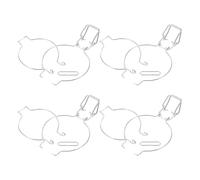 Lot de 4 boucles de verrouillage en acier inoxydable pour le rangement de la cuisine et l'organisation du garde-manger, compatibles avec les bocaux Kilner