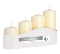 Lot de 4 bougies 50 mm (11/16/22/33H) - Ivory