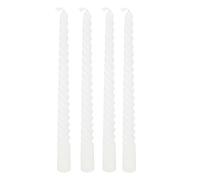 Lot de 4 Bougies Bâton Hugo 180g Blanc
