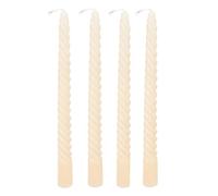 Lot de 4 Bougies Bâton Hugo 180g Ivoire