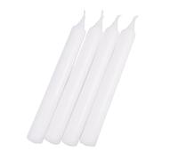 Lot de 4 Bougies Chandelier Essentiel 19cm Blanc