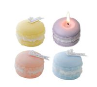 Lot de 4 bougies ées aron mignonnes faites à la main bougies d'aromathérapie décoration d'intérieur boug BOUGIE (HORS ANNIVERSAIRE)