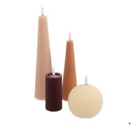 Lot de 4 bougies LED Crysta - Atmosphera Créateur d'intérieur