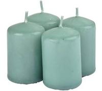 Lot de 4 Bougies Pilier Essentiel II 6cm Thé Vert Vert G
