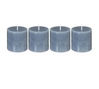 Lot de 4 Bougies Votives Rustic 4,5cm Gris