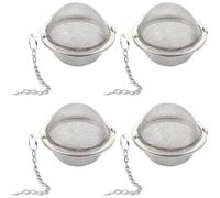 Lot de 4 boules à thé en acier inoxydable 304