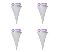 Lot de 4 boules filtrantes pour cheveux avec sac en filet flottant Violet | Améliore le nettoyage de la machine à laver automatique, obstruer avec l'outil de capture des cheveux pour un usage