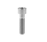 Lot de 4 boulons en titane M10 x 20 25 30 35 40 45 50 55 60 mm, tête carrée, pas de 1,25/1,5 mm, vis à six pans creux, fixations en titane(Titanium,25MM_M10 1.5)