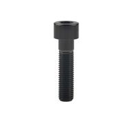 Lot de 4 boulons en titane M10 x 20 25 30 35 40 45 50 55 60 mm, tête carrée, pas de 1,25/1,5 mm, vis à six pans creux, fixations en titane(Black,40MM_M10 1.5)