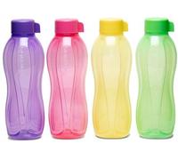 Lot de 4 bouteilles en acier inoxydable de 1 l