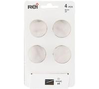 Lot de 4 boutons de meuble Rond zamak brossé H.27 x l.33 x P.33 mm G