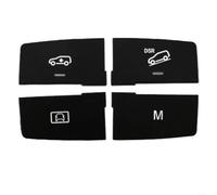 Lot de 4 boutons d'interrupteur pour Mercedes-Benz ML GL GLE GLS W166 X164 X166 W292 Boutons de console centrale Noir Avec lumière LED Plastique ABS Pièce de rechange 1669051351 Accessoires Décoration