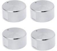 Lot de 4 boutons ronds en alliage de zinc, 6 mm de diamètre pour plaque de cuisson, brûleur, cuisinière à gaz, interrupteur en métal pour plaques de cuisson à gaz, accessoires de cuisine