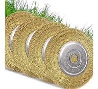 Lot de 4 Brosses à Joints Compatibles Gloria MultiBrush - Laiton 10 mm | Brosse de rechange pour désherbeur électrique - enlève mousse et herbes des joints