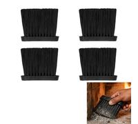 Lot de 4 Brosses de Cheminée, Balayette en Plastique Robuste et Fibres de Coco Douces, Nettoyage Optimisé et Entretien Complet pour Foyers et Poêles à Bois,pour Maison et Usage Professionnel