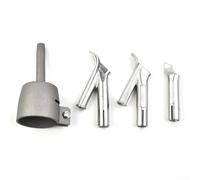 Lot de 4 buses de soudage à air chaud de 5 mm pour chalumeau de soudeur en vinyle et plastique, pointes standard, rondes et triangulaires pour soudage de tôles à la maison et à l'atelier (32 mm)