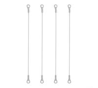 Lot de 4 butées de porte d'armoire en acier inoxydable avec revêtement en nylon - Limiteur de charnière réglable - Pour placard de cuisine à porte claquant et
