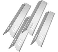 Lot de 4 cache-brûleurs en acier inoxydable pour tentes | Ces plaques chauffantes en acier inoxydable protègent les brûleurs de l'huile et répartissent la chaleur uniformément.