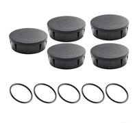Lot de 4 caches d'arrosage compatibles avec les têtes d'arrosage Hunter Pro Pros-04 06 12 Prs30 Prs40 - Installation sans outil - Plastique ABS résistant aux UV - Noir - Lot de 4