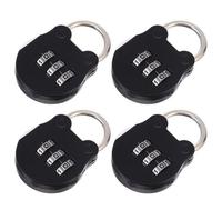 Lot De 4 Cadenas À Combinaison Durables Pour Salle De Sport, École Et Voyage - Cadenas Métalliques Sécurisés, Portables Et Résistants Aux Intempéries