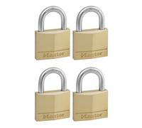 Lot de 4 cadenas laiton 40mm à clé MASTERLOCK - 140EURQNOP