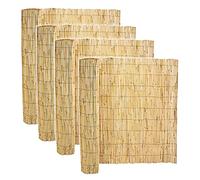 Lot de 4 canisse en bambou, clôture de jardin, couverture de protection contre le vent et le soleil - Longueur 500 x Profondeur 150 cm -JUANIO-