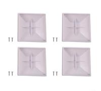 Lot de 4 capuchons de poteau de clôture de 10,2 x 10,2 cm pour poteaux en bois de 9,2 cm de diamètre intérieur, housse en plastique PP résistant aux intempéries pour terrasse extérieure et jardin