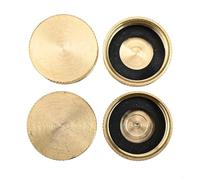 Lot de 4 capuchons d'extrémité de tuyau en laiton, femelle de 1,9 cm, joint d'étanchéité anti-fuite, bouchon d'eau extérieur pour jardin
