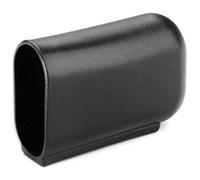 Lot de 4 capuchons ovales pour pieds de table en plastique noir (38 x 20 mm)