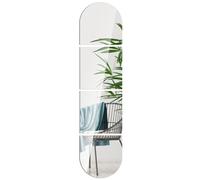 Lot de 4 carreaux de miroir mural pleine longueur - 30 cm x 30 cm - Autocollants en acrylique épais - Miroir mural amovible avec autocollants - Miroirs complets sans cadre pour chambre à coucher,