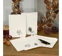 Lot de 4 cartes de vœux Velorine multicolore H/L env. 18.5/13.5 cm