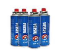 Lot de 4 cartouches de gaz de camping CP250 227 g avec système de sécurité Idéal pour les cuisinières portables, les torches, les réchauds et les réchauds