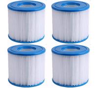 Lot de 4 Cartouches filtrantes pour Piscine de Type D & VII,Pool Papie de 530 Gal/h,compatibles avec Les bassins de Rechange Summer