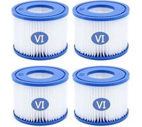 Lot de 4 cartouches filtrantes spa type VI avec préfiltre pour Bestway SaluSpa et Intex