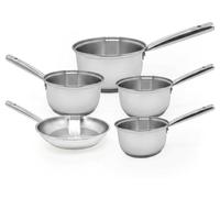 Lot de 4 casseroles 16/18/20/22 cm et 1 poêle en inox 20 cm Fackelmann Rhona