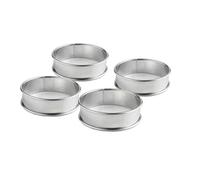 Patisse – Cercles à tarte inox 8 cm – Lot de 4