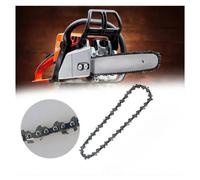 Lot de 4 chaînes de scie - Chaînes pour tronçonneuses avec une lame guide de 35 cm - 45 maillons de traction - Acier allié trempé - Résistance à l'usure élevée