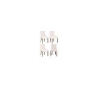 Lot de 4 chaise clp en bois non empilable non pliable interieur H. 92 cm beige Crème G