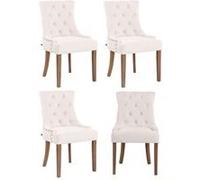 Lot de 4 chaise clp en bois non empilable non pliable interieur H. 92 cm beige Crème G