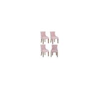 Lot de 4 chaise clp en bois non empilable non pliable interieur H. 92 cm rose